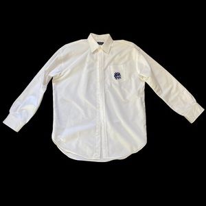 White long sleeve button down Polo by Ralph Lauren